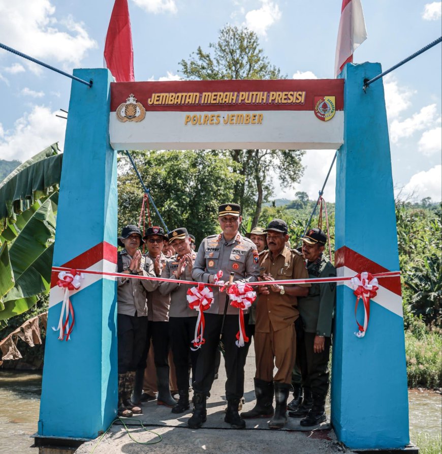 Kapolres Jember Bangun Akses Aman Lewat Jembatan Presisi